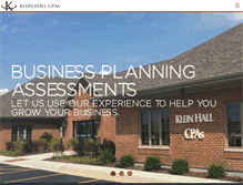 Tablet Screenshot of kleinhallcpa.com